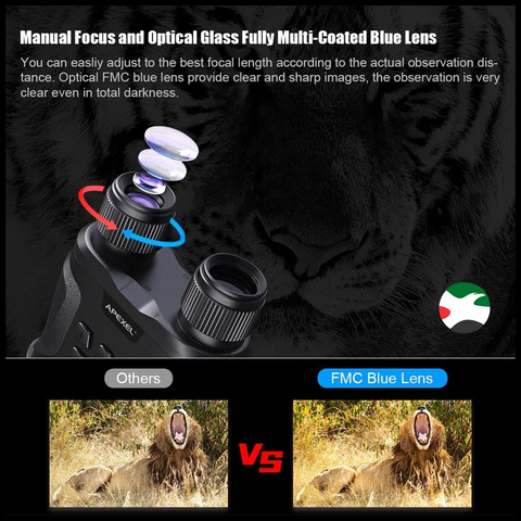 Apexel Digital Infrared Night Vision Binoculars for Complete Darkness
