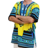 Tribe Premium Traditional Colourful African Dashiki Thailand Style - Yellow
