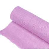 Jute Burlap Fabric Ribbon Roll DIY Sewing Craft Tablecloth Home Decor - Purple