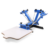 Olmecs 4 Color 1 Station Silk Screening Screen print Press Screen Printing Machine for T-Shirt