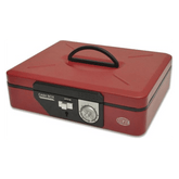 Cash Box Steel Red Color With Number / Key lock
