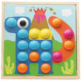 Assemble Mushrooms Nails Educational Wooden Toy - SquareDubai