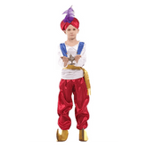 Aladdin Suit Hat Boy's Arabian Prince Costume (Large)