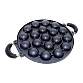 Tako Yaki Meat Balls Pan 19 Pieces Holes 28cm diameter, Black