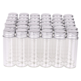 50 Empty Mini Jars with Aluminum Screw Top Lids Bottle for Wedding Favors - Willow