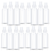 16Pcs 100ml Spray Bottle, Fine Mist Clear Plastic Empty Refillable Mini Spritzer for Travel - Willow