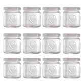 12Pcs Yogurt Jelly Jar Ideal for Jam, Honey, Wedding Favors, Shower Favors, Baby Foods (100ml ) - Willow