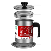 Stainless Steel Oil Strainer Pot And Dust-Proof Lid Cooking Oil Can (1.7 Liters)