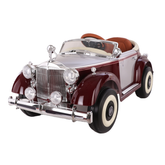 Classic ROLLS ROYCE Vintage Metallic Battery Operated Ride On Car - Maroon