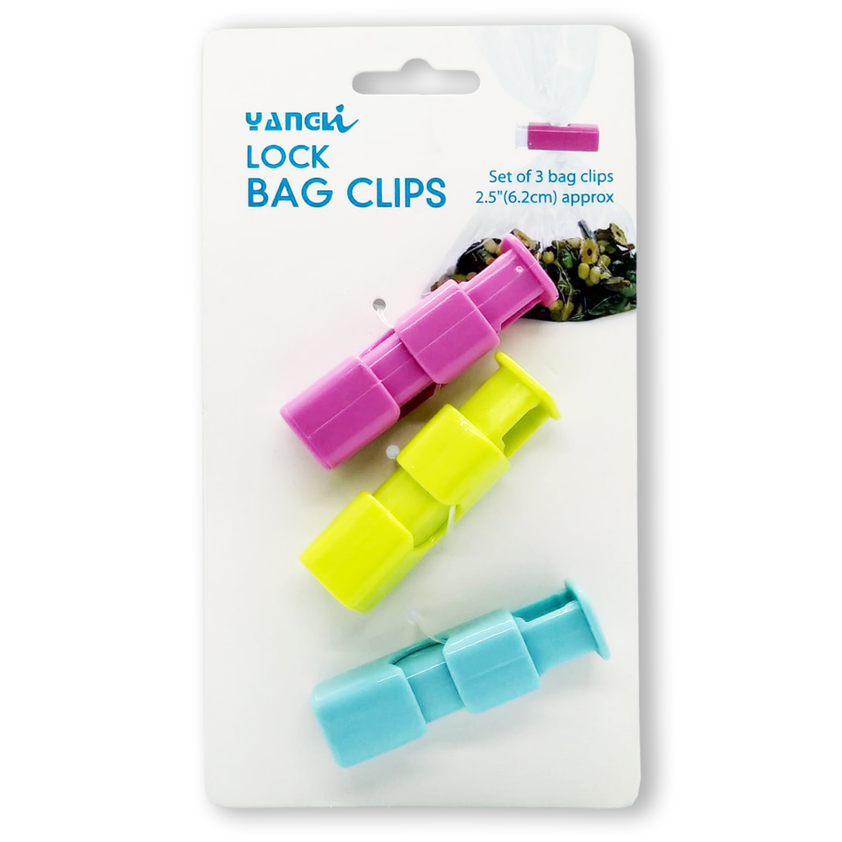 12 Pcs Bag Clips Squeeze and Lock Bread Bag Clips for Food Storage Bags