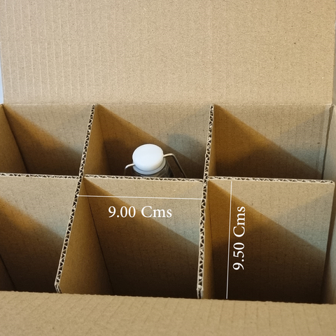 6 Bottle Packaging Carton 32.5x27x18.00 Cms, – (10Pc Pack) - Willow 6 Bottle Packaging Carton 32.5x27x18.00 Cms, – (10Pc Pack) - Willow