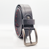 Laurence Olivier Genuine Premium Classic Leather Dress Belt - Black