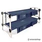 Disc-O-Bed XL with Organizers Includes Height Extension & Foot Pads - Blue