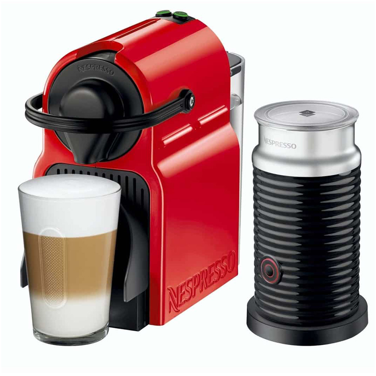 Nespresso Inissia Coffee Machine W/ Aeroccino Milk Frother