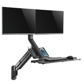 SH-S0502P01 Gas Spring Sit-stand Desk Converter With Dual Mount - Olmecs