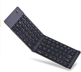 F66 Foldable Aluminum Alloy Stent Bluetooth keyboard Support Android Windows ISO - SquareDubai