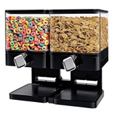 Dry Food Snack Container Kitchen Canister Black,Cereal Dispenser
