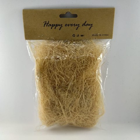 Yellow Shredded Tissue Paper Natural Raffia Filament Shredded Paper for Hampers Basket and Gift Box 180g (15gx12)  - Willow