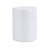 12Pc Pack Kraft Paperboard Tubes Round Kraft Paper Container White 9.00x8.5Cms - Willow