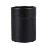12Pc Pack Kraft Paperboard Tubes Round Kraft Paper Containers for Tea Caddy Coffee Cosmetic Crafts Gift Packaging Black (13.5X12.5X5 Cms) - Willow
