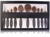 Professional Make-Up For You Foundation brush 10 Pcs set makeup tool Black