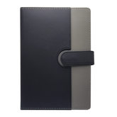 Olmecs A5-Dual Tone Soft PU Covered Notebooks - Grey