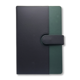 Olmecs A5-Dual Tone Soft PU Covered Notebooks - Green