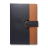 Olmecs A5-Dual Tone Soft PU Covered Notebooks - Brown