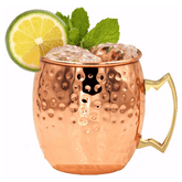 SQUARE Copper Hammmered Mule Mug