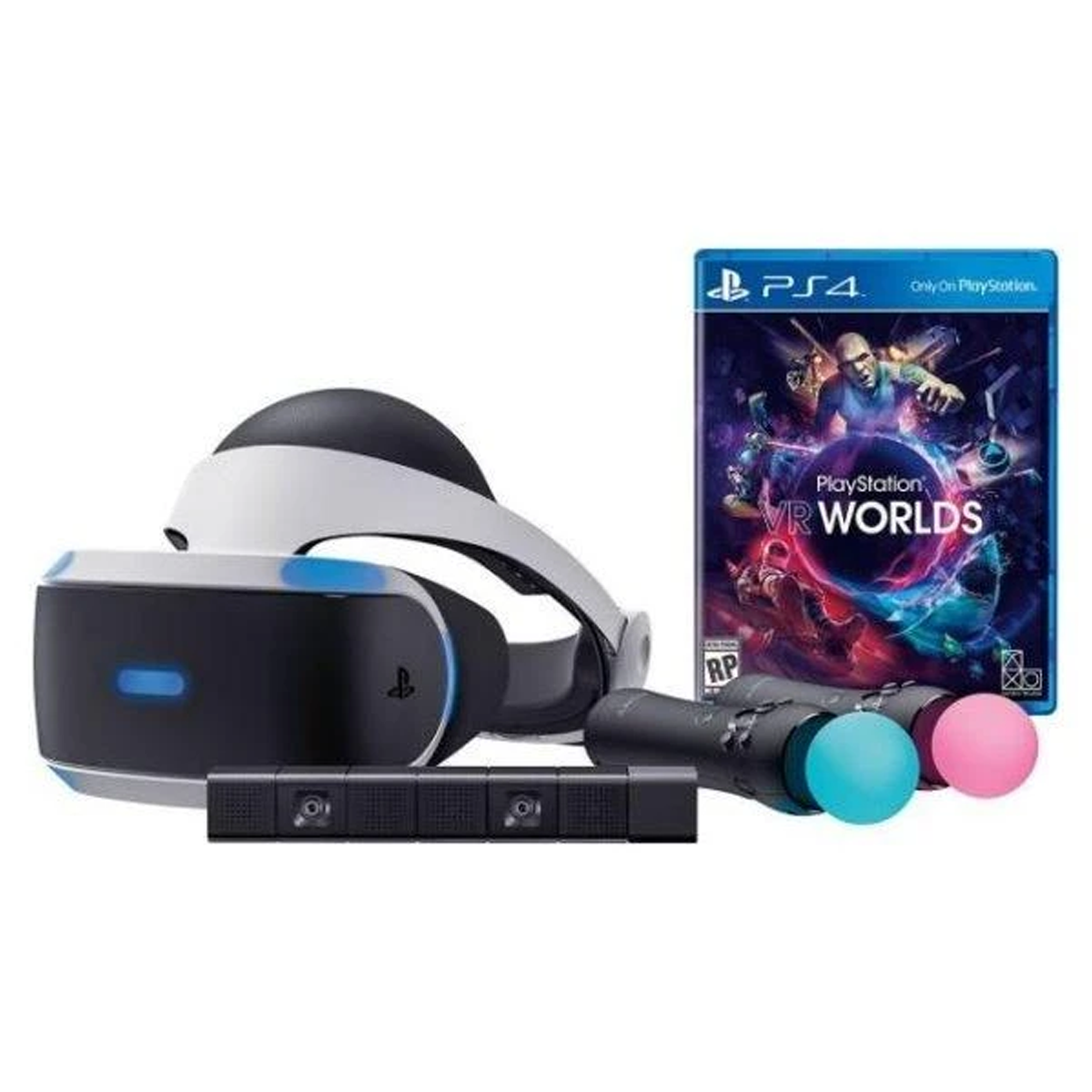 Sony PS VR Headset Camera MoveMotion Controller 1 Game Bundle