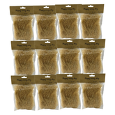 Yellow Shredded Tissue Paper Natural Raffia Filament Shredded Paper for Hampers Basket and Gift Box 180g (15gx12)  - Willow