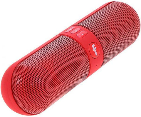 Pill Portable Shockproof Wireless Bluetooth Stereo Speaker For iPhone PC Laptop Red