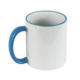 11oz Sublimation Rim & Handle Coloured Mugs (36 Pcs)