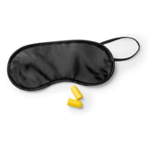 ITALO Colourful Eye Mask and Ear Plug Set (Black)