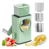 Upgraded Rotary Cheese Grater 2.0 -Round Mandoline Slicer for Kitchen