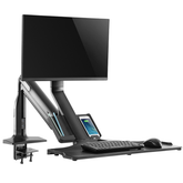 SH-S21C01 Gas Spring Floating Sit-stand Single Monitor Desktop Mount - Olmecs