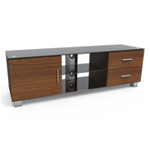 SH-300TR3-Tier Trapezoid Glass Media Console (small) - Olmecs