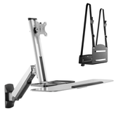 SH-S02W01 Single Screen Premium Gas Spring Computer Wall Mount - Olmecs