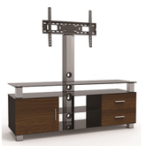 SH-200TR3-Tier Trapezoid Glass Media Console Tv Bracket - Olmecs
