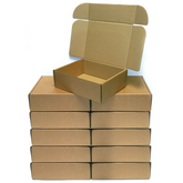 Kraft Paper Box Carton 24x20x7 Cm (10Pc Pack) - Willow