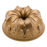 Cake Pan Lily Flower Bundt Pan | Aluminium Cake Mold | Non-Stick Pan | Gold (Size: 24CM x 24CM x 10CM) - LIFE SMILE