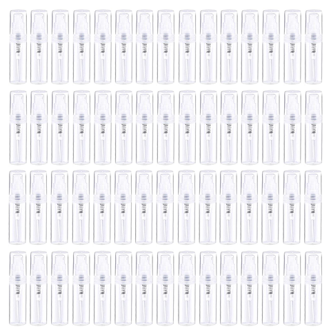 120 Pc Pack 2 ml Mini Clear Plastic Spray Bottle for Perfume (2ml) - Willow