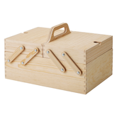 KLAMMEMACKA Desk organiser, natural plywood35x22 cm
