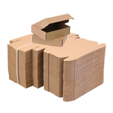 Bulk Kraft Paper Box Brown Corrugated Carton 26 x 26 x 6 Cm (100Pc Pack) - Willow