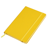 Olmecs PU Soft Leather Covered Notebook With Elastic Strap - Yellow