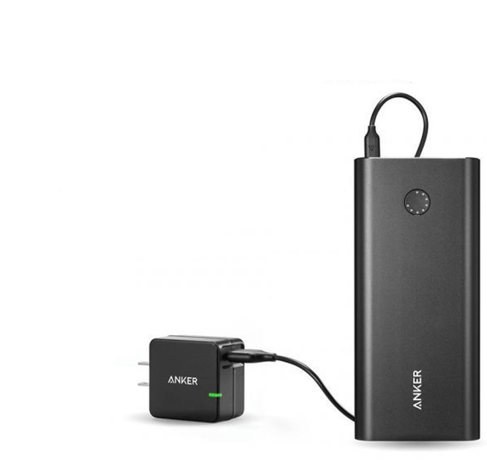 Anker PowerCore 26800 Portable Charger with USB Wall Charger & QC2.00 - Black - SquareDubai