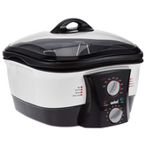 5 Liter Deep Fryer - SF3250MMC BS, White & Black - Sanford
