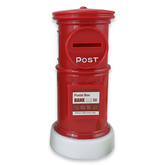 Postbox Shaped Piggy Banks Cute Money Box for Kids - Red