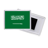 Kingdom Of Saudi Arabia Flag Acrylic Fridge Magnet Frame - 9x6 Cms / 12Pcs Pack - Willow