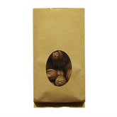 100Pc Pack Kraft Paper Bag Stand up Pouch with Oval Window Hi Grade Quality Paper Size (22 X 10 X 6.5Cms)